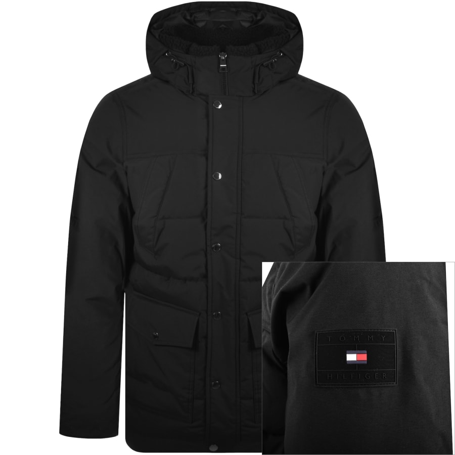 Tommy Hilfiger Rockie Parka Jacket Black | Mainline Menswear ca